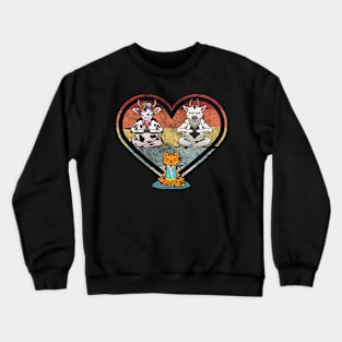 Namaste Animal Yoga Crewneck Sweatshirt